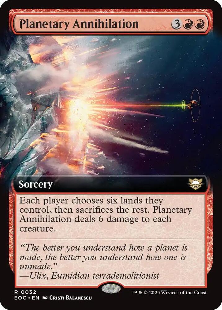 Planetary Annihilation (Extended Art) [Commander: Edge of Eternities] 32