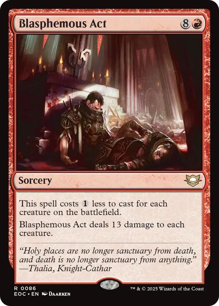 Blasphemous Act [Commander: Edge of Eternities] 86