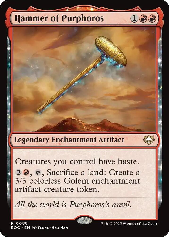 Hammer of Purphoros [Commander: Edge of Eternities] 88