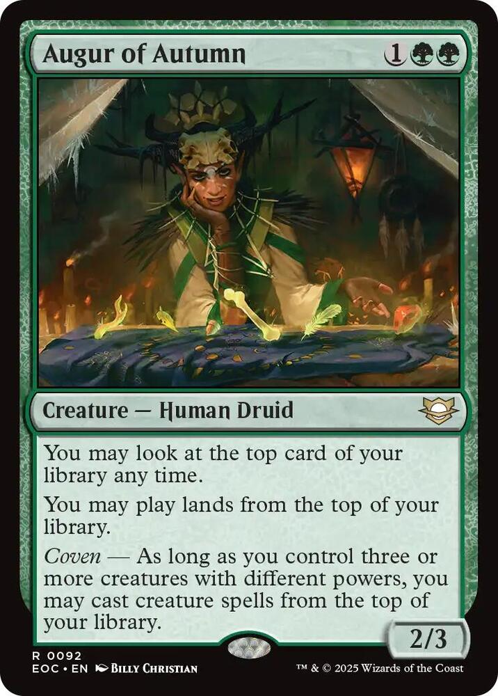 Augur of Autumn [Commander: Edge of Eternities] 92