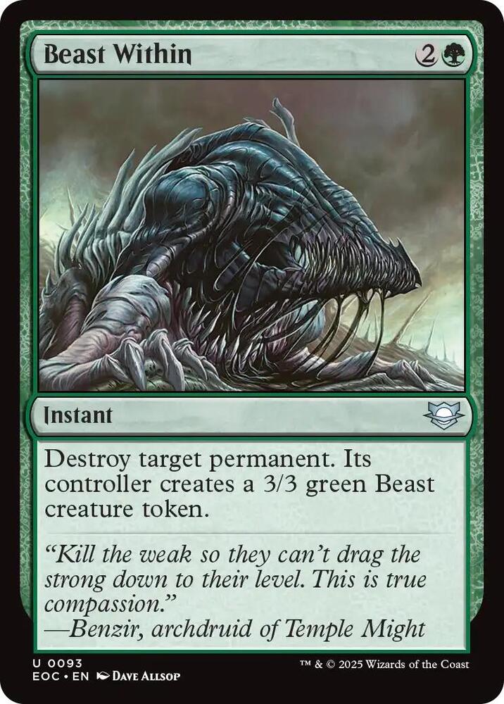 Beast Within [Commander: Edge of Eternities] 93