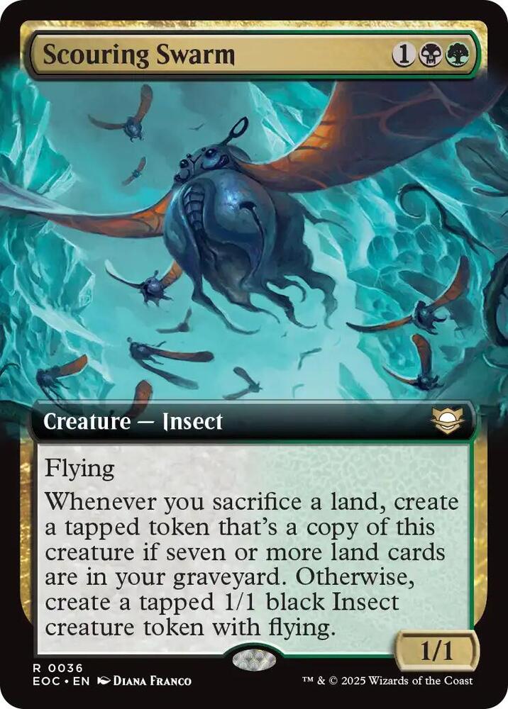 Scouring Swarm (Extended Art) [Commander: Edge of Eternities] 36