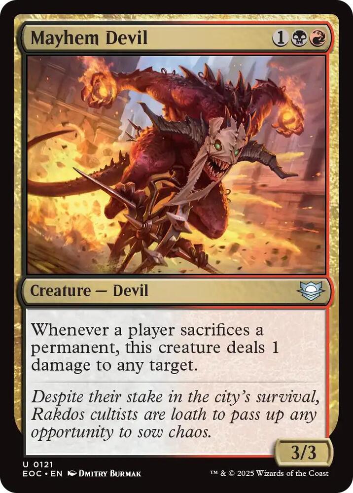 Mayhem Devil [Commander: Edge of Eternities] 121