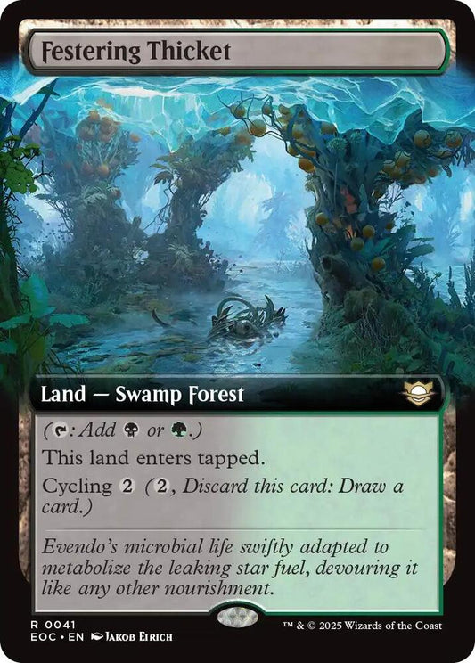 Festering Thicket (Extended Art) [Commander: Edge of Eternities] 41