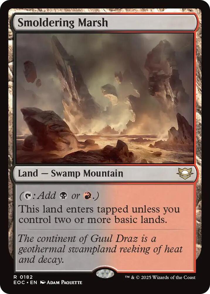 Smoldering Marsh [Commander: Edge of Eternities] 182