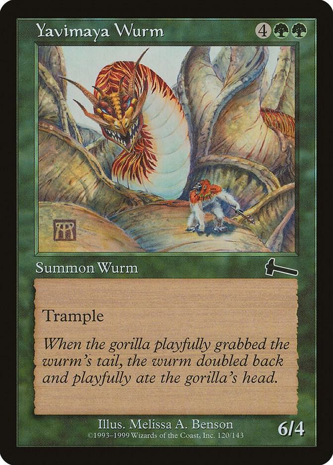 Yavimaya Wurm [Urza's Legacy] 120