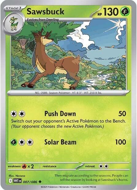 Sawsbuck [SV: White Flare] 007/086
