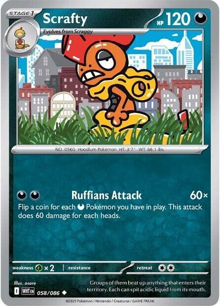 Scrafty [SV: White Flare] 058/086