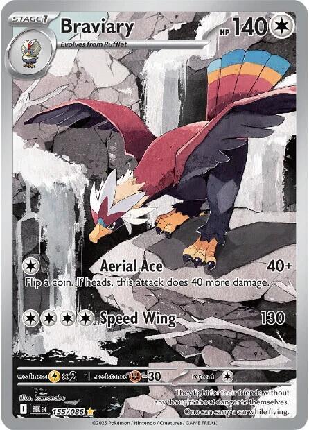 Braviary - 155/086 [SV: Black Bolt] 155/086