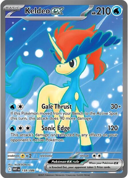 Keldeo ex - 159/086 [SV: White Flare] 159/086