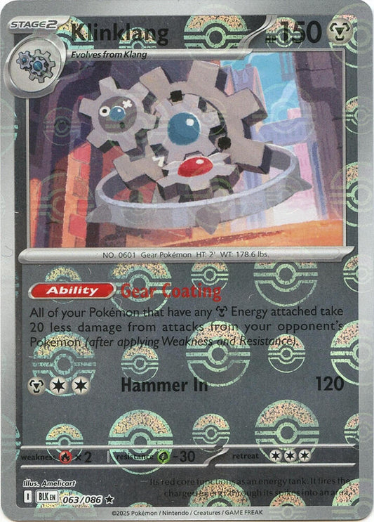 Klinklang (Poke Ball Pattern) [SV: Black Bolt] 063/086