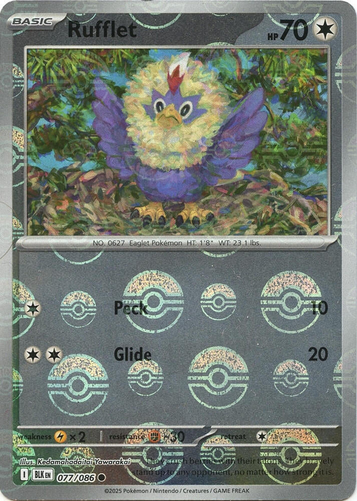 Rufflet (Poke Ball Pattern) [SV: Black Bolt] 077/086