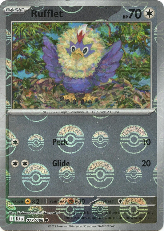 Rufflet (Poke Ball Pattern) [SV: Black Bolt] 077/086