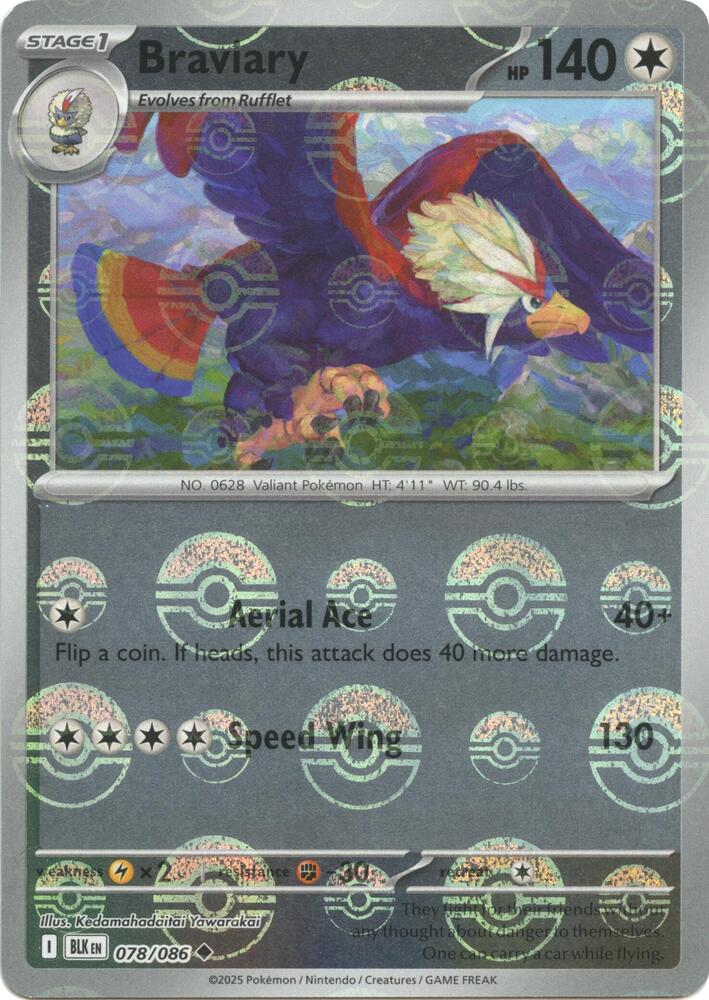 Braviary (Poke Ball Pattern) [SV: Black Bolt] 078/086