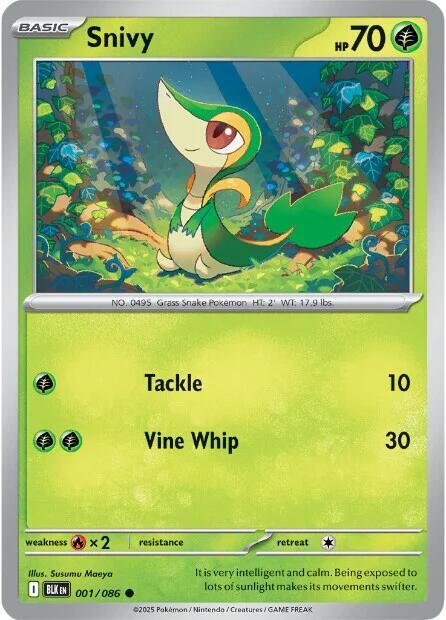 Snivy [SV: Black Bolt] 001/086