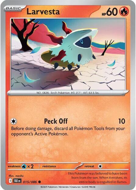 Larvesta [SV: Black Bolt] 015/086