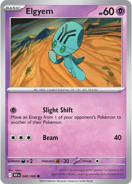 Elgyem [SV: Black Bolt] 040/086