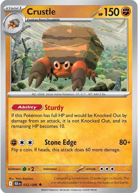 Crustle [SV: Black Bolt] 052/086