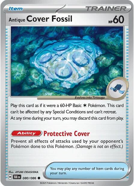 Antique Cover Fossil [SV: Black Bolt] 080/086