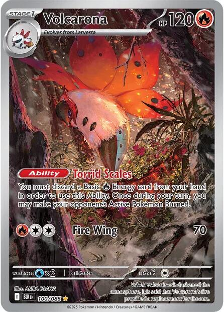 Volcarona - 100/086 [SV: Black Bolt] 100/086