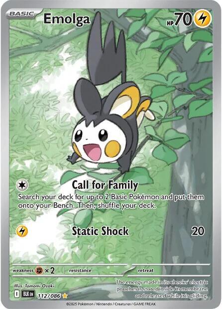 Emolga - 112/086 [SV: Black Bolt] 112/086