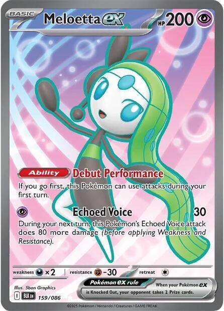 Meloetta ex - 159/086 [SV: Black Bolt] 159/086