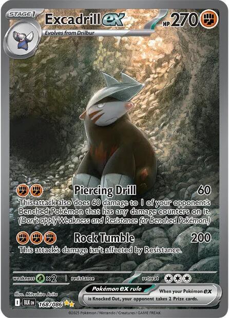 Excadrill ex - 168/086 [SV: Black Bolt] 168/086