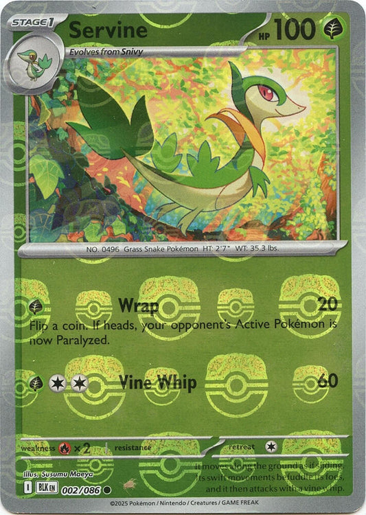 Servine (Master Ball Pattern) [SV: Black Bolt] 002/086