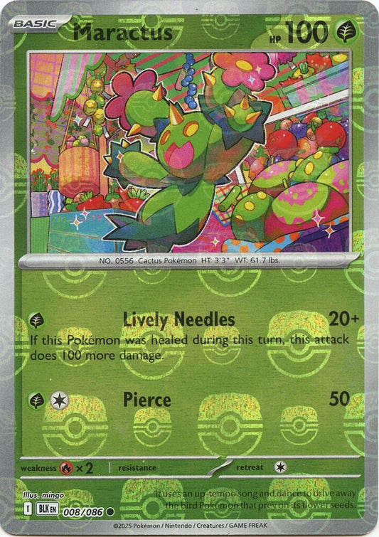 Maractus (Master Ball Pattern) [SV: Black Bolt] 008/086