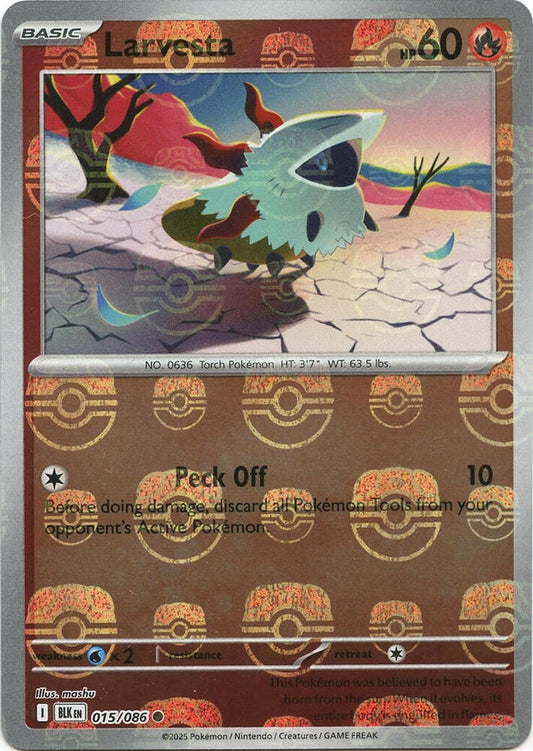 Larvesta (Master Ball Pattern) [SV: Black Bolt] 015/086