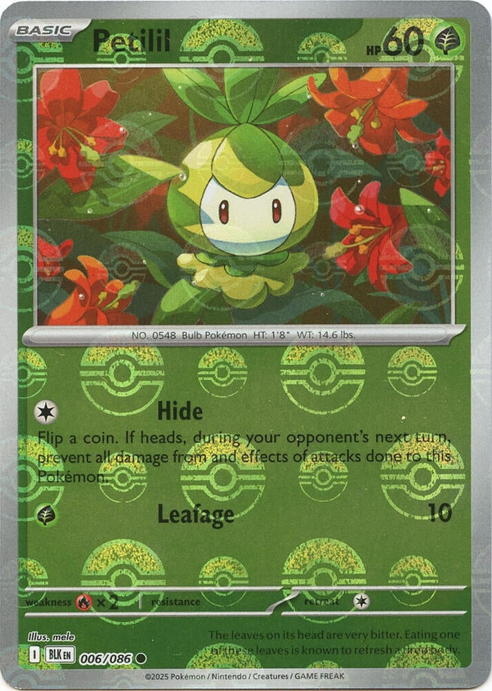 Petilil (Poke Ball Pattern) [SV: Black Bolt] 006/086
