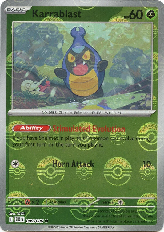 Karrablast (Poke Ball Pattern) [SV: Black Bolt] 009/086