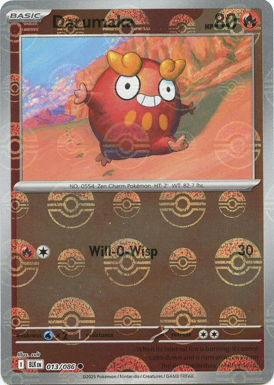 Darumaka (Poke Ball Pattern) [SV: Black Bolt] 013/086