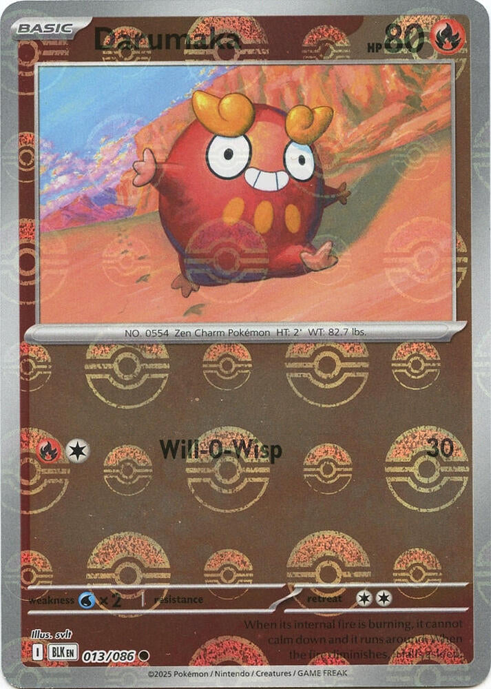 Darumaka (Poke Ball Pattern) [SV: Black Bolt] 013/086