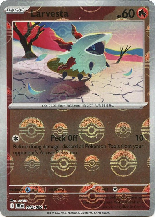 Larvesta (Poke Ball Pattern) [SV: Black Bolt] 015/086