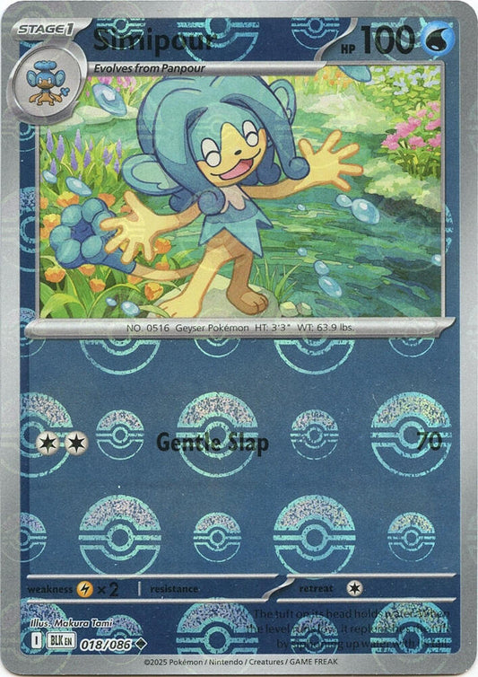 Simipour (Poke Ball Pattern) [SV: Black Bolt] 018/086