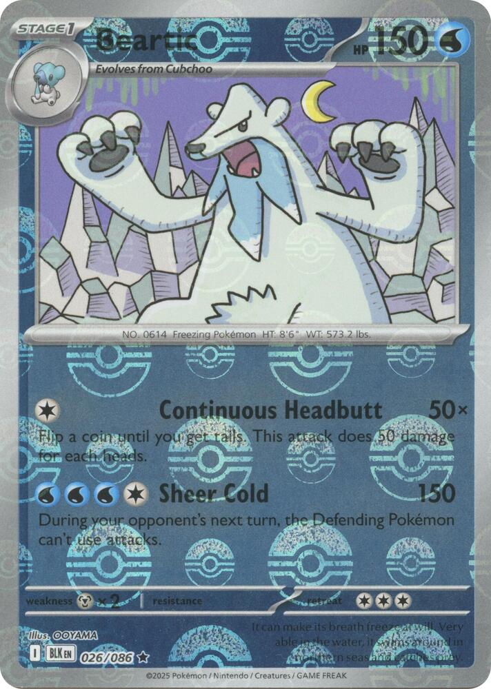 Beartic (Poke Ball Pattern) [SV: Black Bolt] 026/086