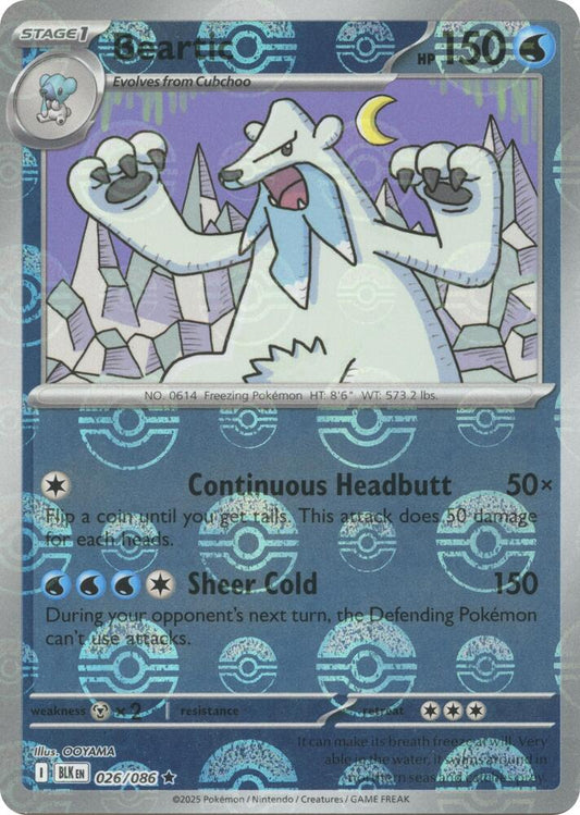 Beartic (Poke Ball Pattern) [SV: Black Bolt] 026/086