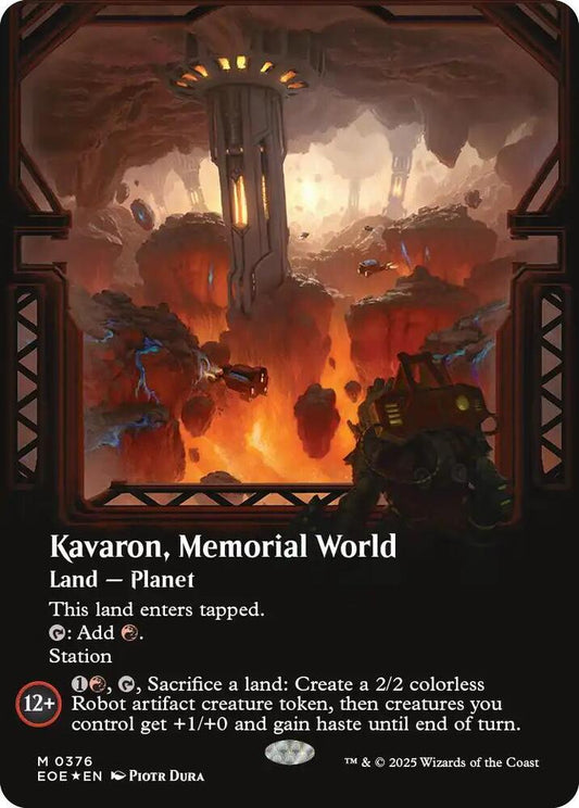 Kavaron, Memorial World (Borderless) (Galaxy Foil) [Edge of Eternities] 376