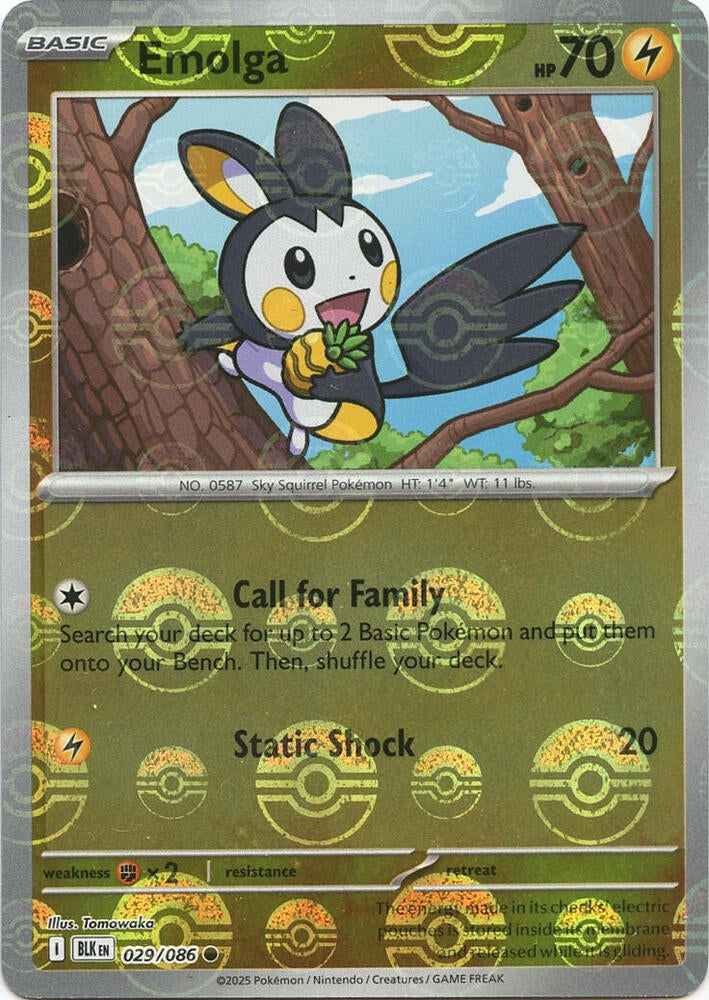 Emolga (Poke Ball Pattern) [SV: Black Bolt] 029/086