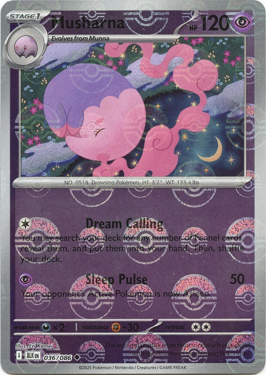 Musharna (Poke Ball Pattern) [SV: Black Bolt] 036/086