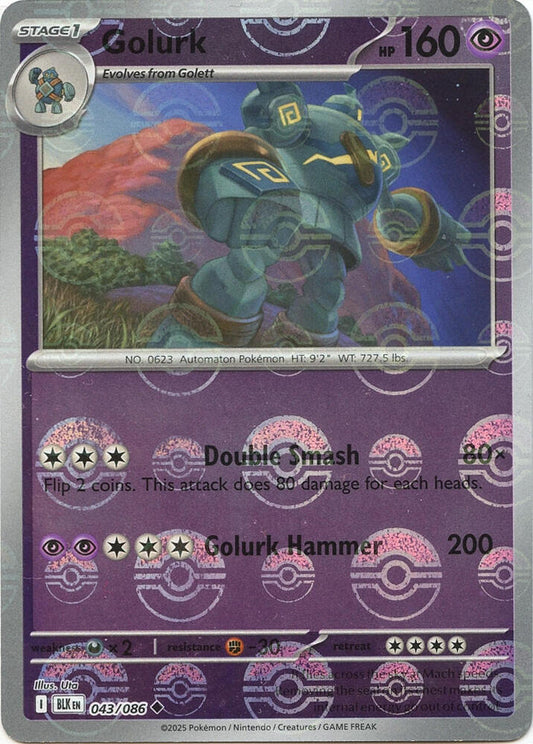 Golurk (Poke Ball Pattern) [SV: Black Bolt] 043/086