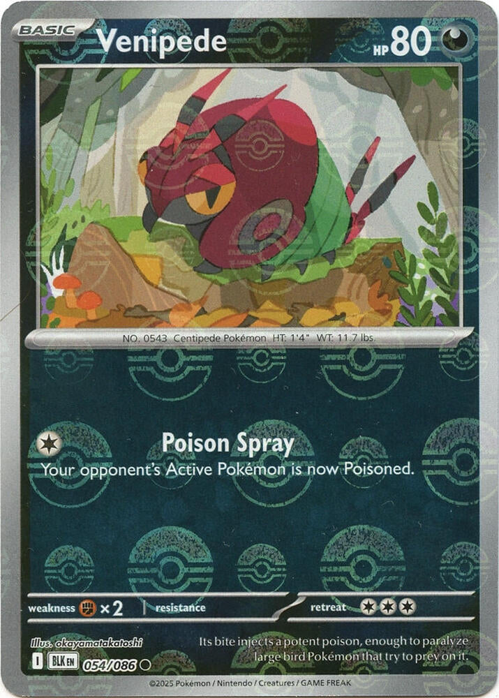 Venipede (Poke Ball Pattern) [SV: Black Bolt] 054/086