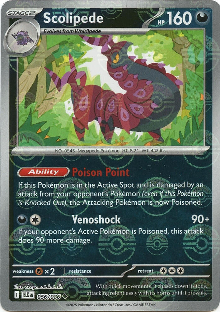 Scolipede (Poke Ball Pattern) [SV: Black Bolt] 056/086