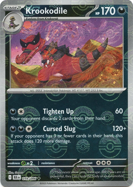 Krookodile (Poke Ball Pattern) [SV: Black Bolt] 059/086