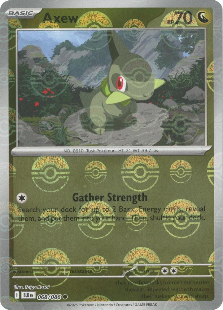 Axew (Poke Ball Pattern) [SV: Black Bolt] 068/086
