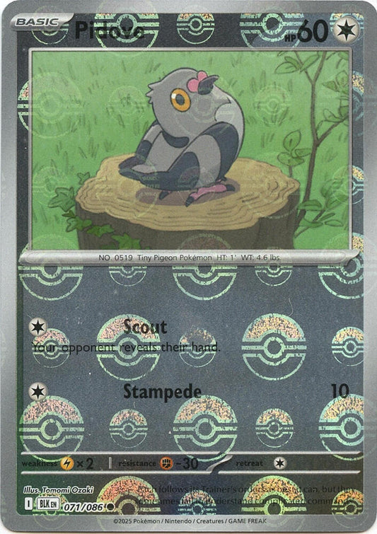 Pidove (Poke Ball Pattern) [SV: Black Bolt] 071/086