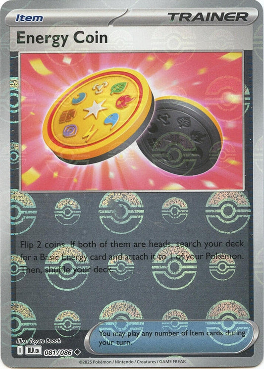 Energy Coin (Poke Ball Pattern) [SV: Black Bolt] 081/086
