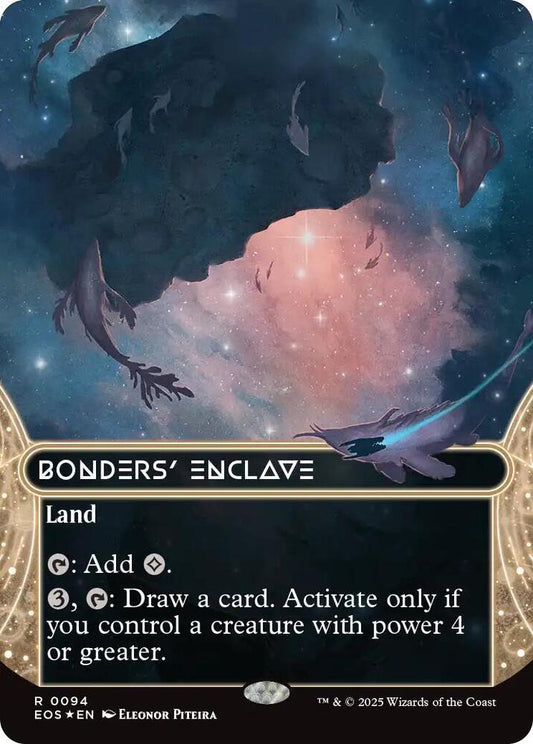 Bonders' Enclave (0094) (Borderless) (Galaxy Foil) [Edge of Eternities: Stellar Sights] 94