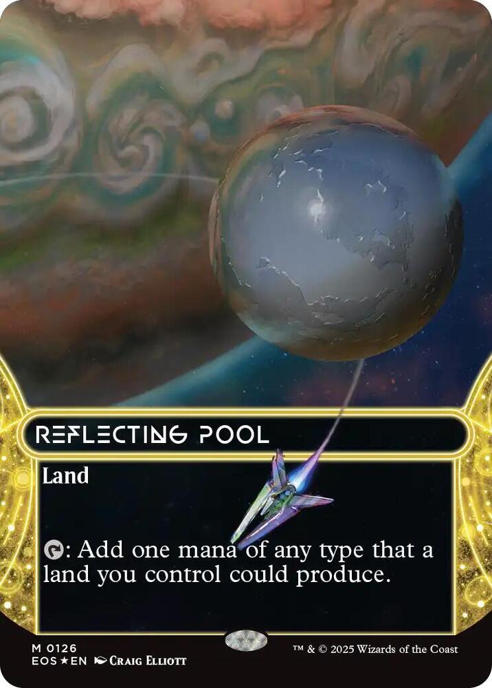 Reflecting Pool (0126) (Borderless) (Galaxy Foil) [Edge of Eternities: Stellar Sights] 126